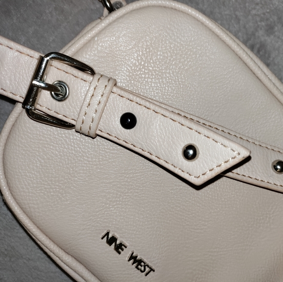 Nine West | Cream Colored Vegan Leather Crossbody Bag Crossbody Purse - Picture 7 of 16